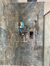 Light Blue With Brown Veins 600mm x 1200mm Spiral Blue Super Gloss Tile, TUP113