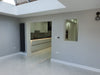 White Floor 600mm x 1200mm Nieve Blanco Polished Porcelain Tile, TUP85