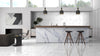 White Marble Effect 600mm x 600mm Carrara Gloss Porcelain Wall and Floor Tile, TUP83