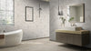 Grey Porcelain 600mm x 600mm Tuscani Bianco Matt Floor Tile, TUP199