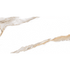 vGolden Statuario Marble 600mm x 300mm Gloss Porcelain Tile, TUP38
