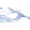 White And Blue Marble Effect 600mm x 1200mm Polished Porcelain Tile, TUP119