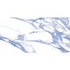 White And Blue Marble Effect 600mm x 1200mm Polished Porcelain Tile, TUP119