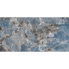 Light Blue With Brown Veins 600mm x 1200mm Spiral Blue Super Gloss Tile, TUP113