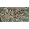 Light Green With Brown Veins 600mm x 1200mm Spiral Green Super Gloss Porcelain Tile, TUP114