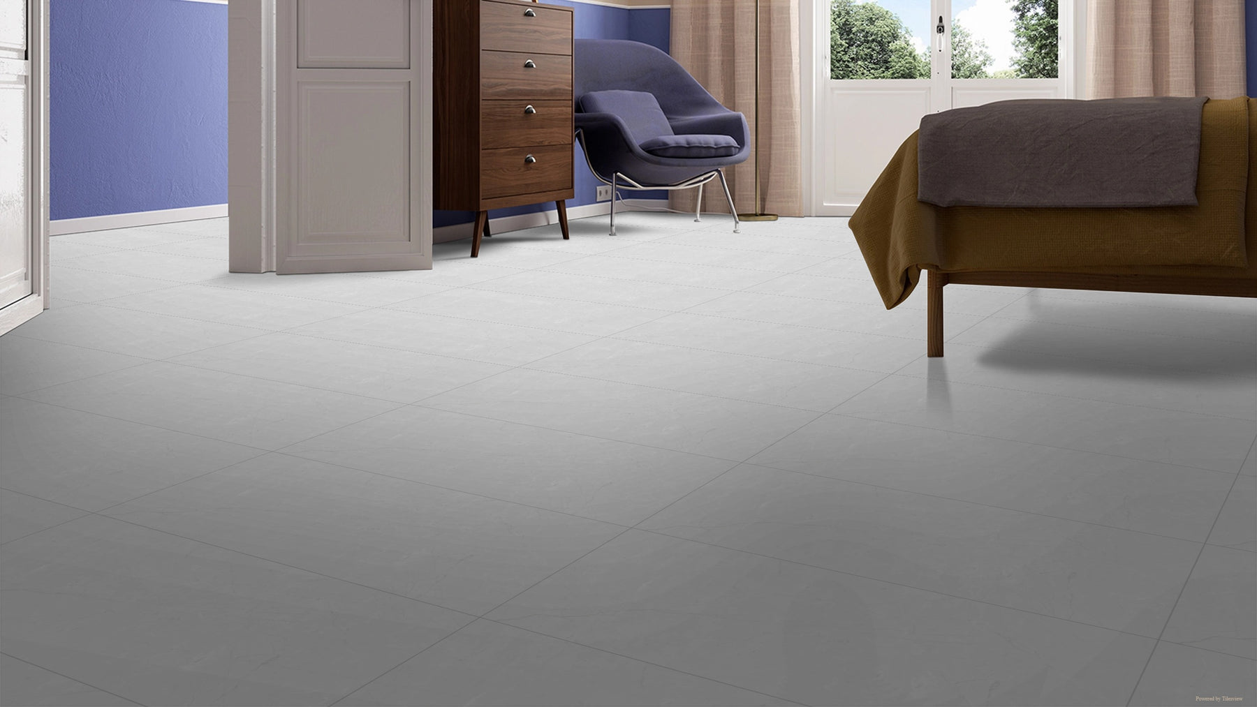 Large Slate Matt 600mm x 1200mm Amalfi Grigio Porcelain Tile