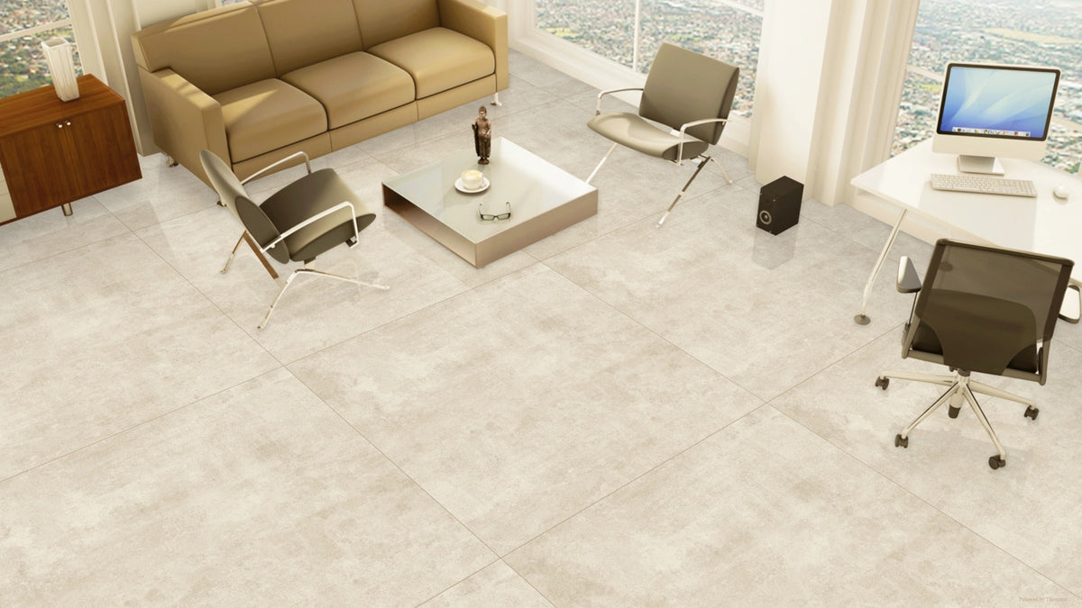 Cream 1200mm x 1200mm Large Format Crema Canaria Porcelain Matt Tile