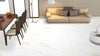 White And Gold Marble 1200mm x 1200mm Marmol Gold Matt Porcelain Extra Large Floor Tile, TUP177