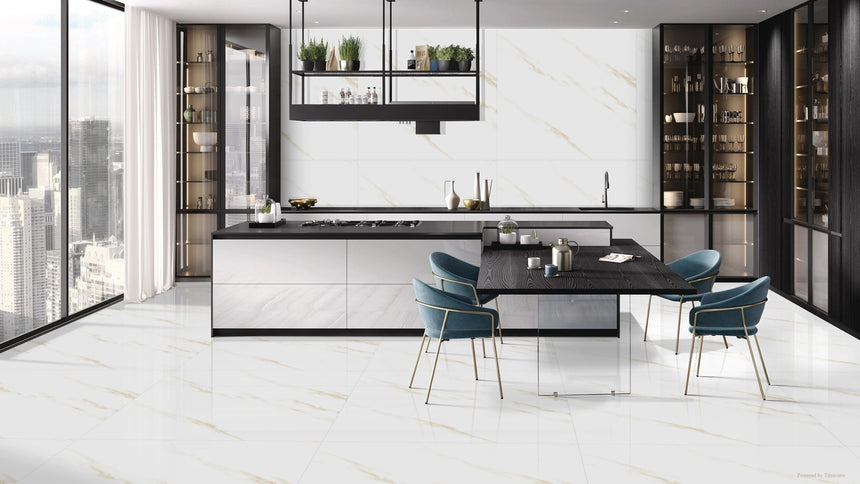 White And Gold Marble 1200mm X 1200mm Marmol Gold Polished Porcelain E 