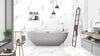 White Statuario 800mm x 800mm Glossy Porcelain Bathroom Tiles