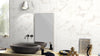 White Statuario 600mm x 300mm Carrara Glossy Porcelain Bathroom Tiles, TUP142