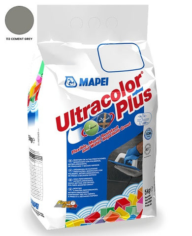 Mapei Ultracolor Plus Wall And Floor 113 Cement Grey Grout 5KG