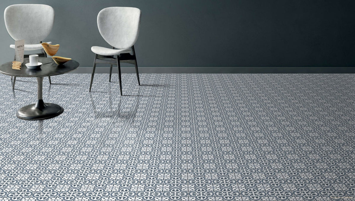 Hampton Blue 450mm x 450mm Matt Floor Porcelain Tile