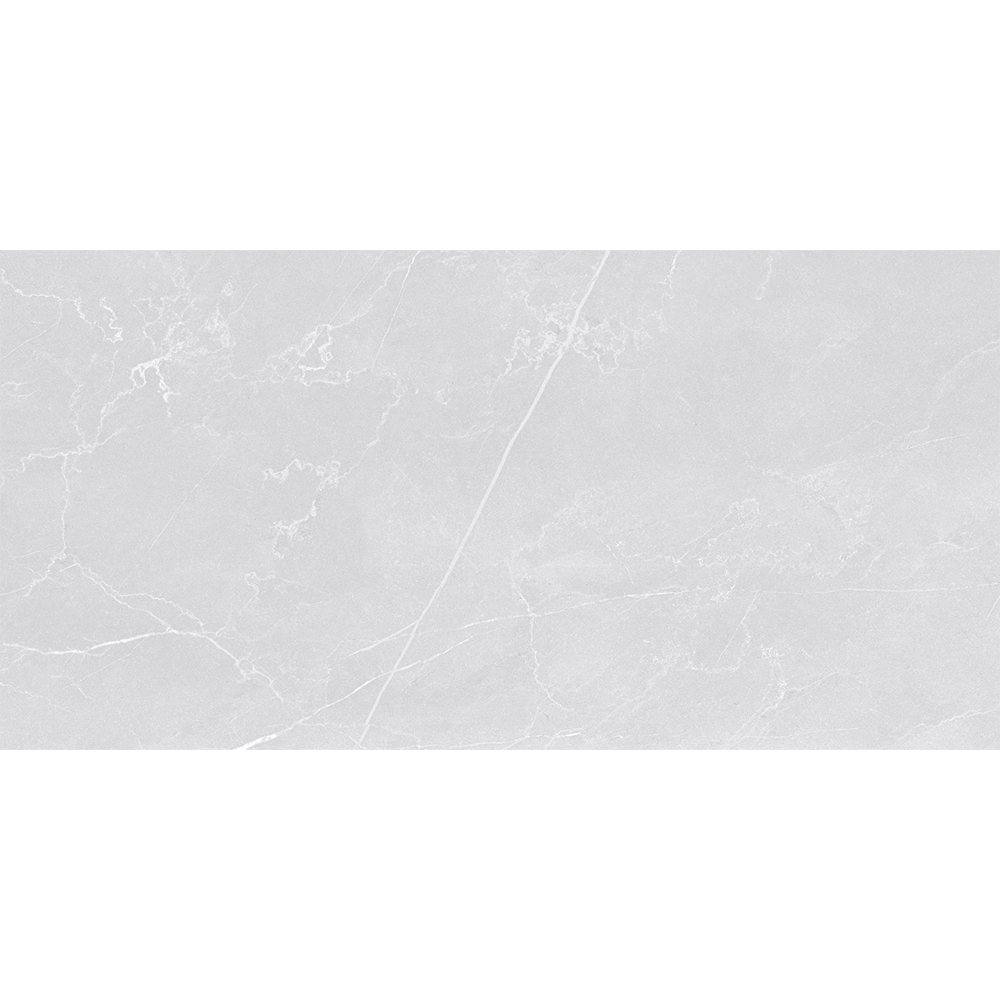 Light Grey Marble With White Veins Effect 600mm x 1200mm Matt Porcelain Tile