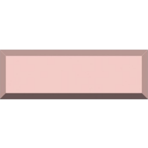 Pink Bevelled 100mm x 300mm Polished Metro Wall Tile