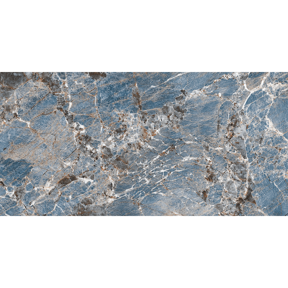 Light Galaxy Blue  600mm x 1200mm Spiral Blue Super Gloss Tile